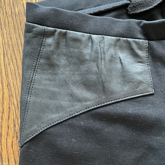 Veda Stretch Ponte and Leather Skinny Legging Pant - Picture 4 of 7